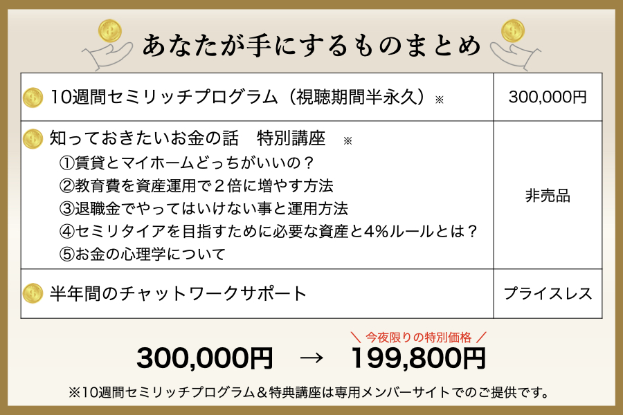 手に入るもの一覧